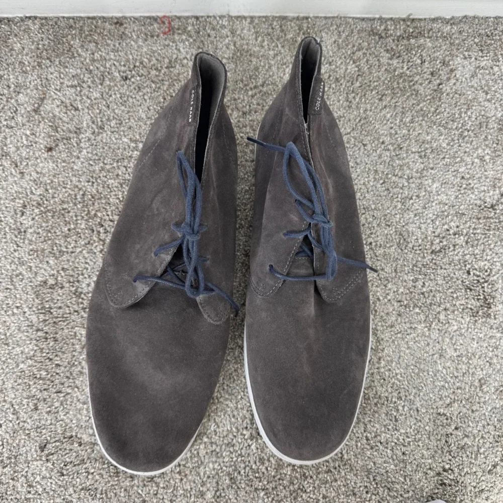 Cole Haan Grand Crosscourt Chukka Brown Suede Mid Top Sneakers C21060 Mens 13M